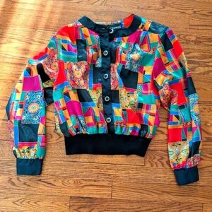 Notations - 90s Vintage Vibrant Geometric Jacket